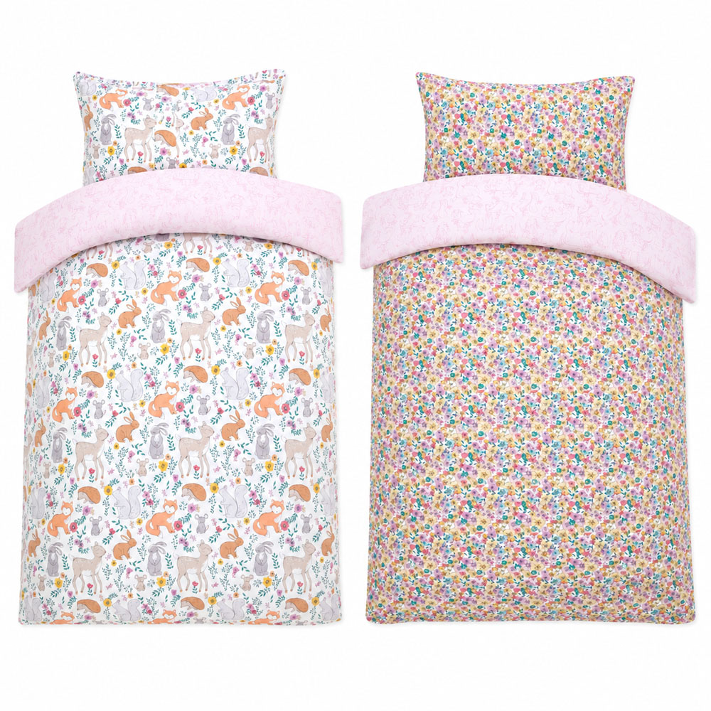 Smart Living Double Enchanted Animals Reversible Duvet Set 2 Pack Image 2