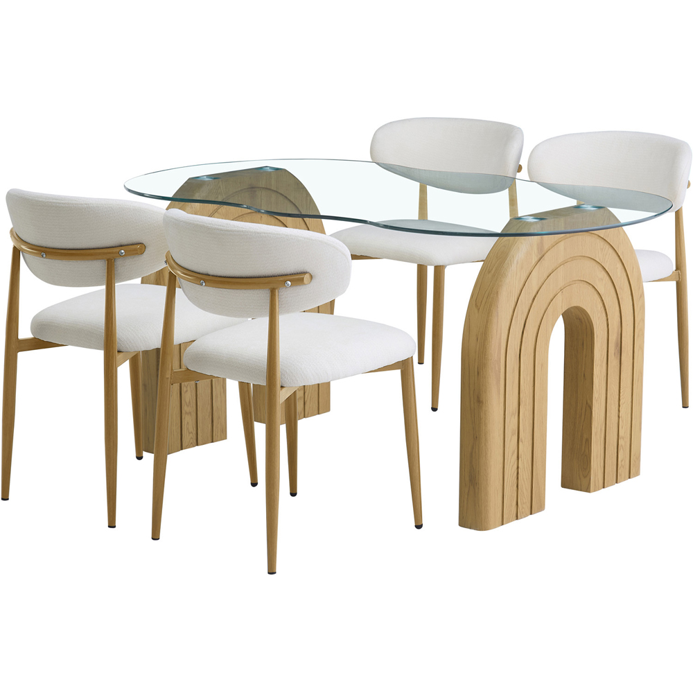 Salcombe Glass Dining Table Image 6