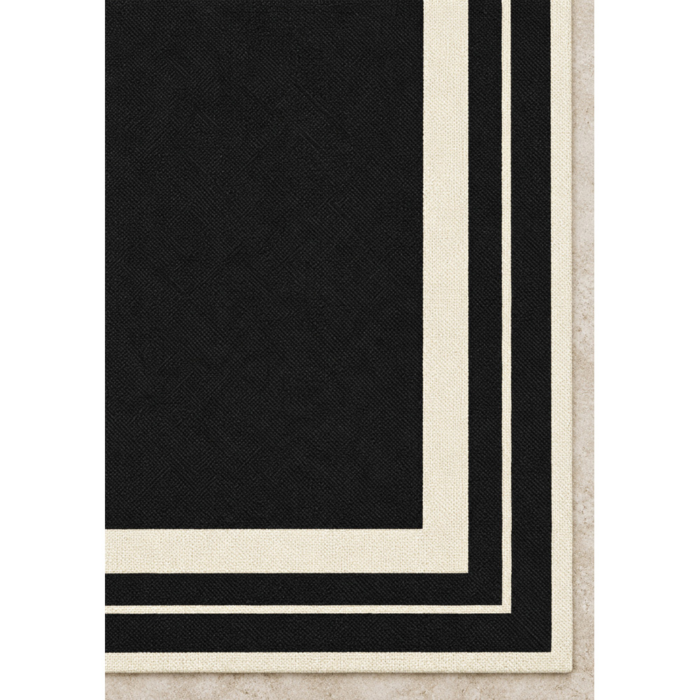 Portland Rugstyle Black Border Rug 80 x 150cm Image 3