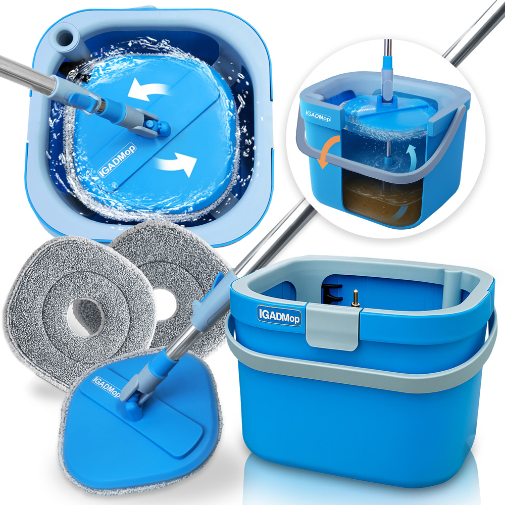 IGAD Mop Professional Mop Set with Dual Chamber Bucket Image 2