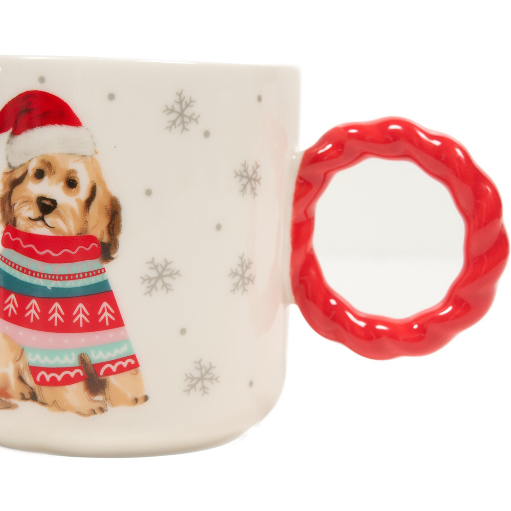 Xmas Pets Braided Handle Mug Image 4