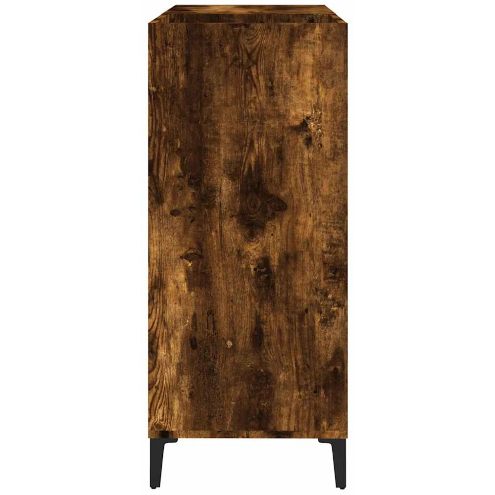 vidaXL 3 Shelf Smoked Oak Record Cabinet Image 5