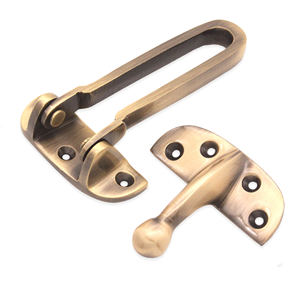 Spira Brass Antique Brass Door Guard Image 2