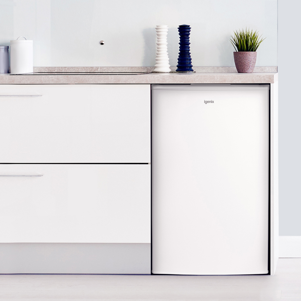 Igenix IG348R White 80L Under Counter Fridge with Ice Box Image 2