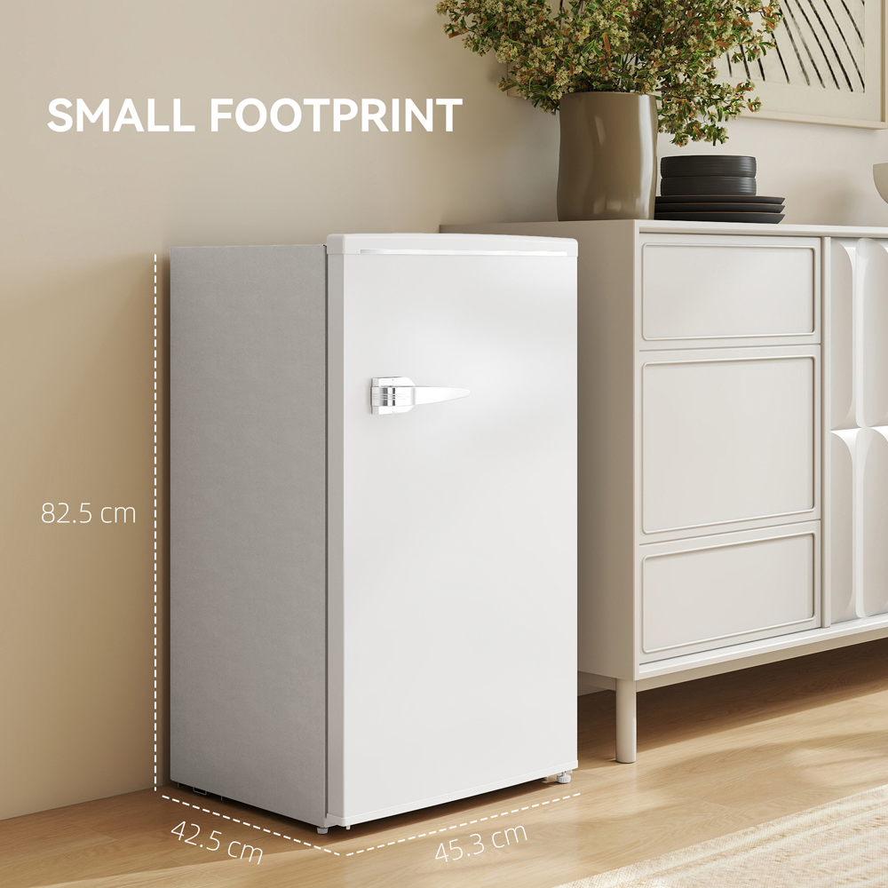 HOMCOM 800-237V70WT White 85L Under Counter Fridge Image 8