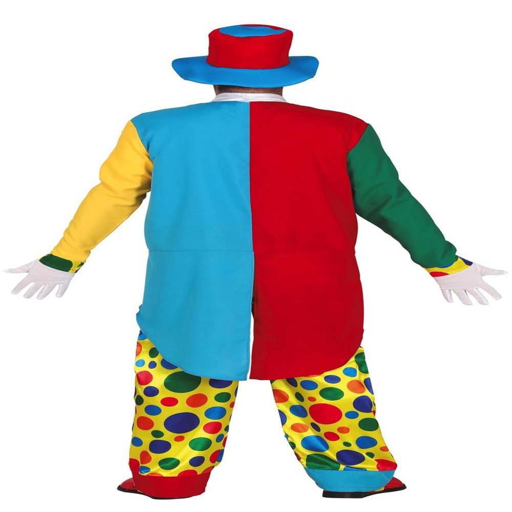 Fiestas Guirca Clown Multicolour Halloween Costume Extra Large Image 2