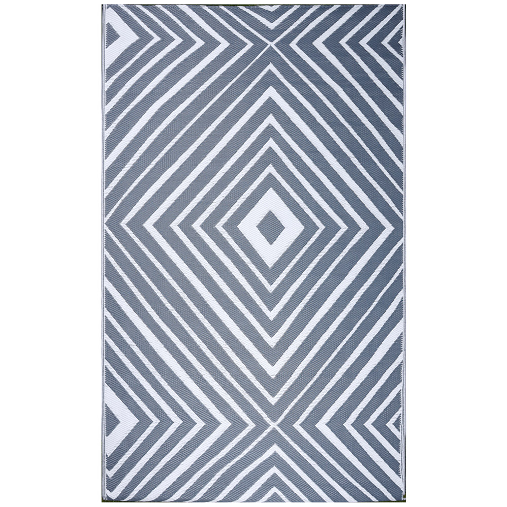 Streetwize Prisma Grey and White Reversible Outdoor Rug 150 x 250cm Image 3