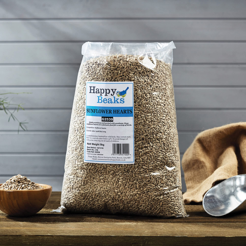 Thompson & Morgan 12.5kg Sunflower Hearts and 150 Fat Balls Bird Feed Bundle Image 2