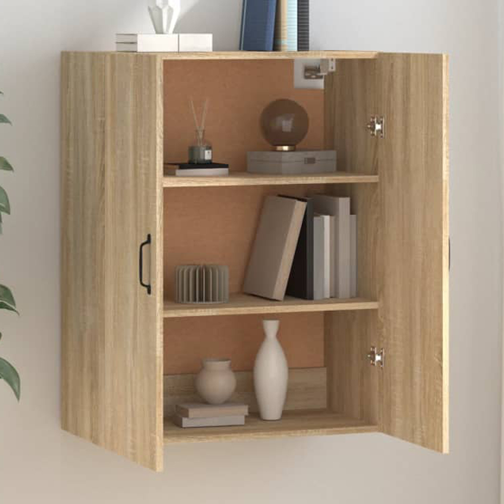 vidaXL 2 Door Sonoma Oak Wall Cabinet Image 1