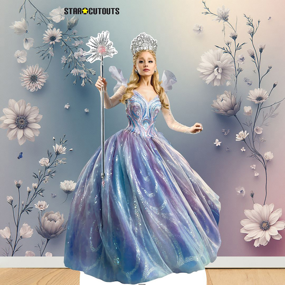 Star Cutouts Wicked For Good Witch Glinda Cardboard Cutout 5ft Image 2