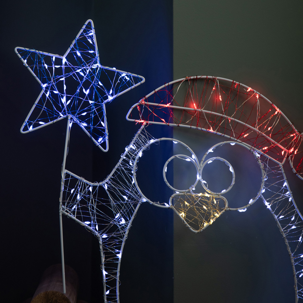 Samuel Alexander 210 Twinkling LED Light-Up Penguin Dewdrop Silhouette Christmas Decoration 52cm Image 5
