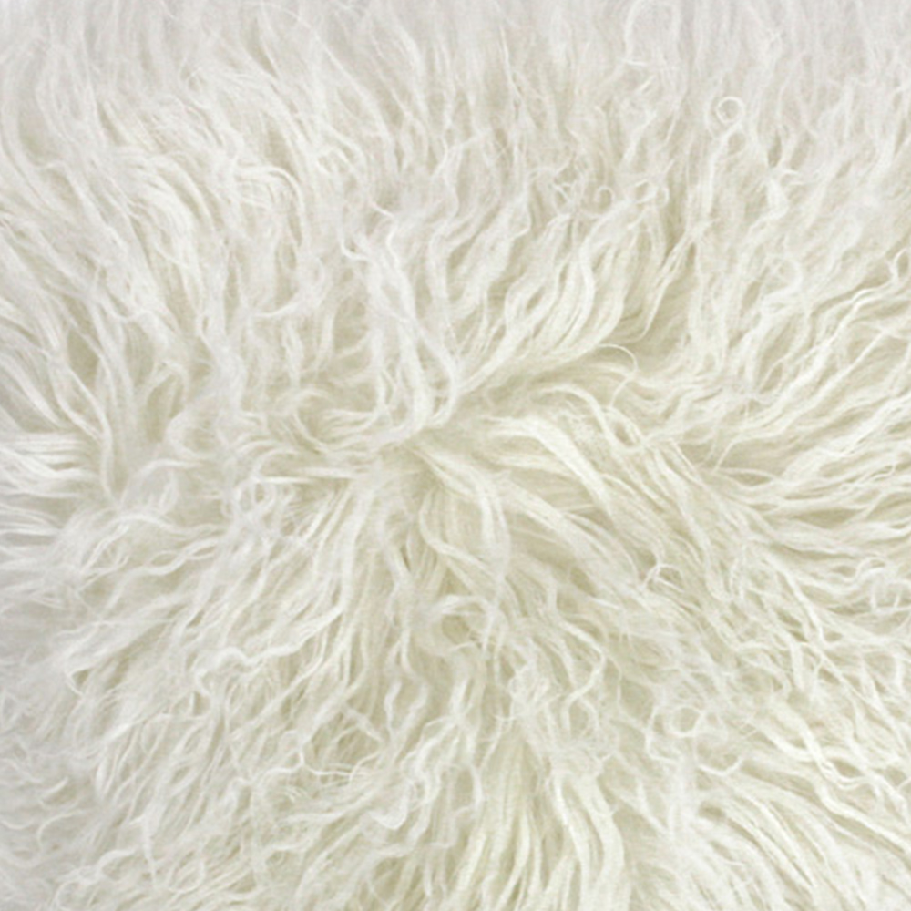 Paoletti Mongolian Pristine Sheepskin Cushion Image 2