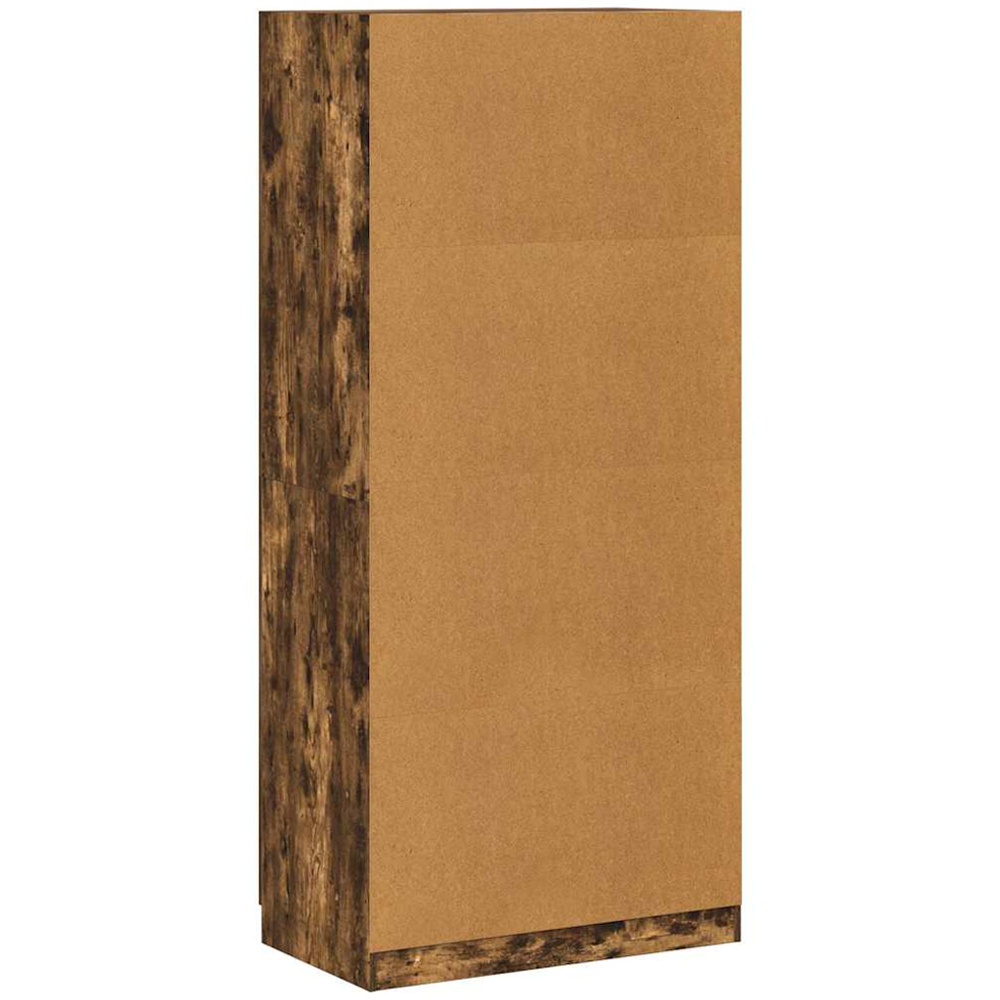 vidaXL 2 Door Oak Engineered Wood Wardrobe Image 3