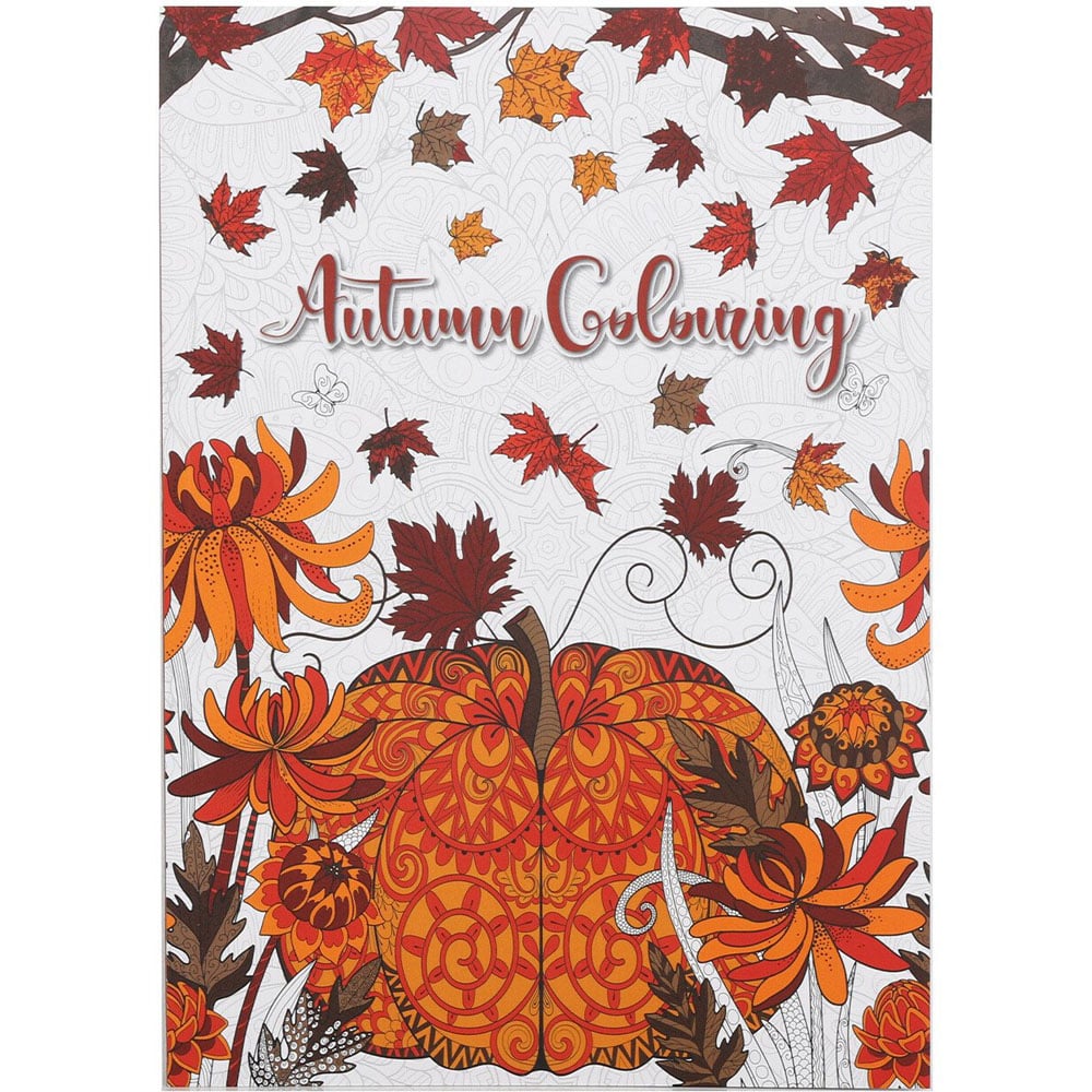 Autumn Colouring Book Image