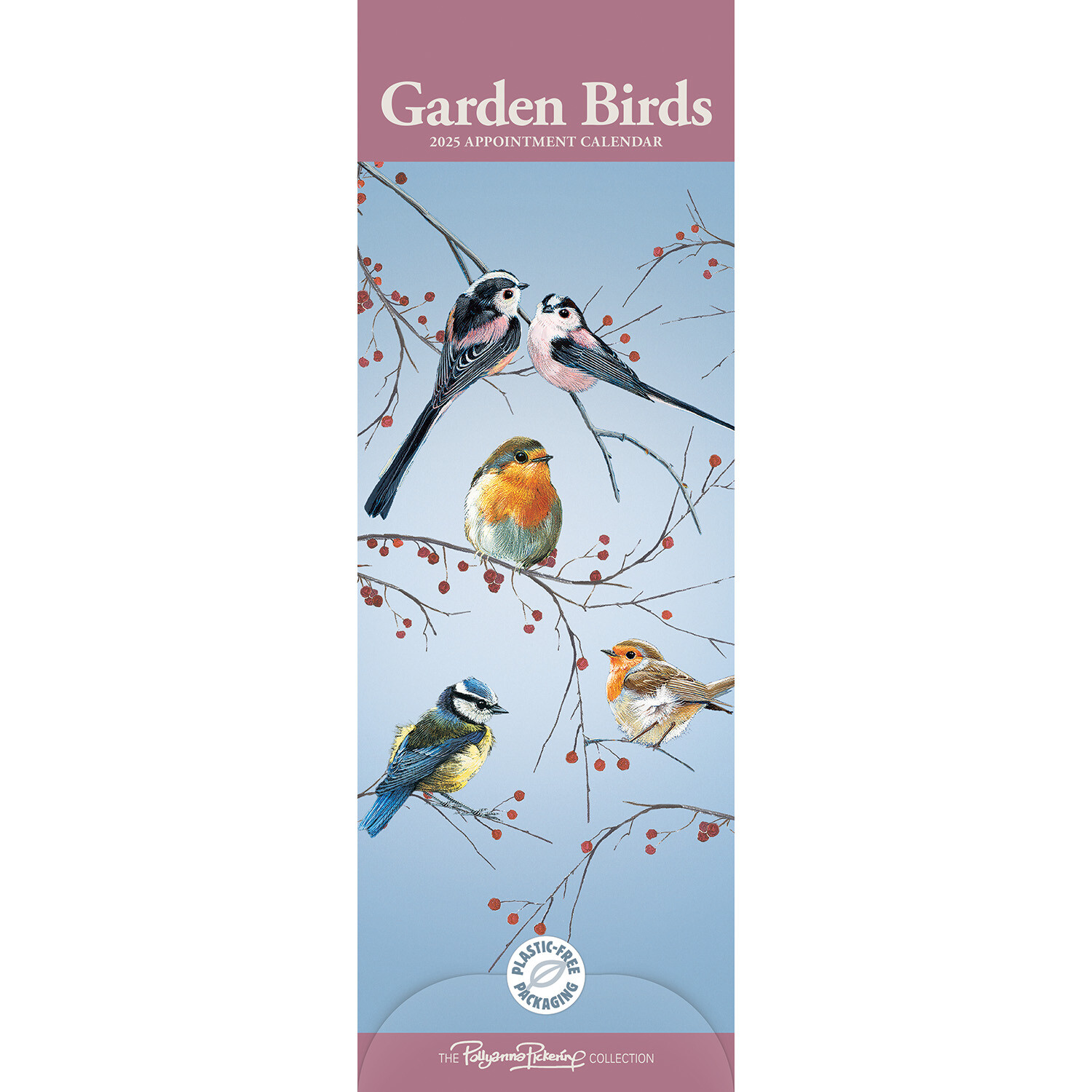 2025 Garden Birds by Pollyanna Pickering Slim Calendar Image
