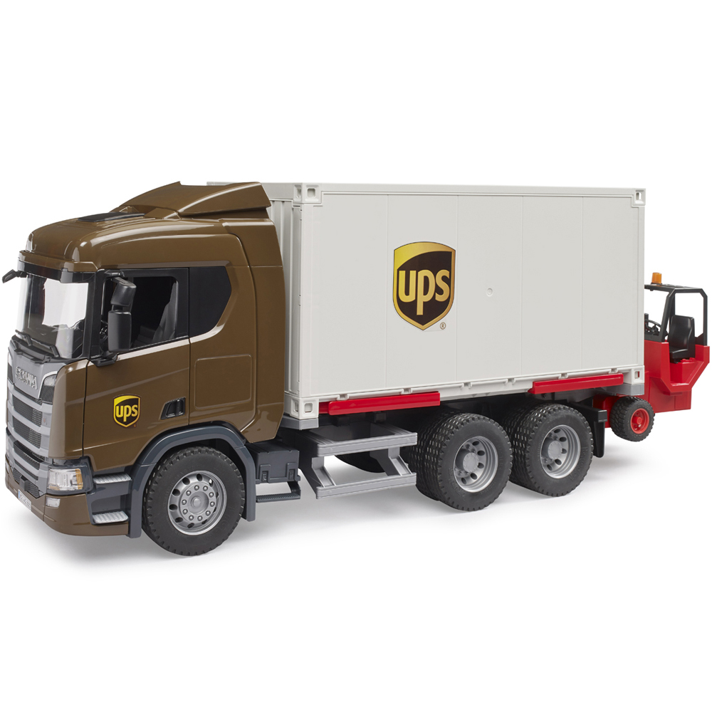 Bruder Scania Super 560R UPS Logistic Truck with Forklift Image 5