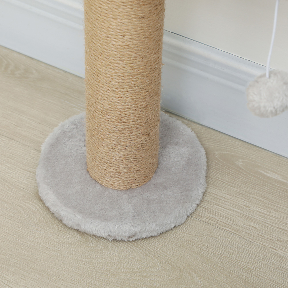PawHut 4 Platform Light Grey Indoor Wall Mounted Cat Shelves Image 4