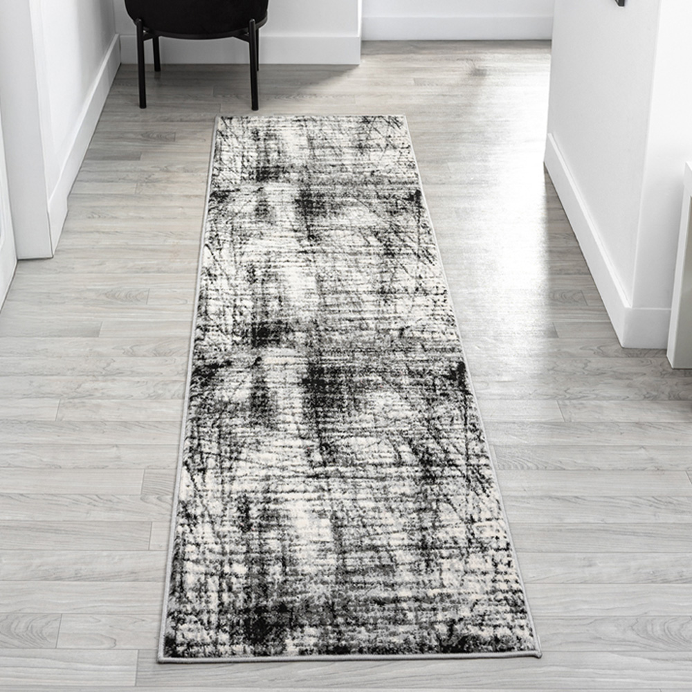 Desire Rugs Obsidian Grey Oblique Abstract Rug 120 x 170cm Image 6