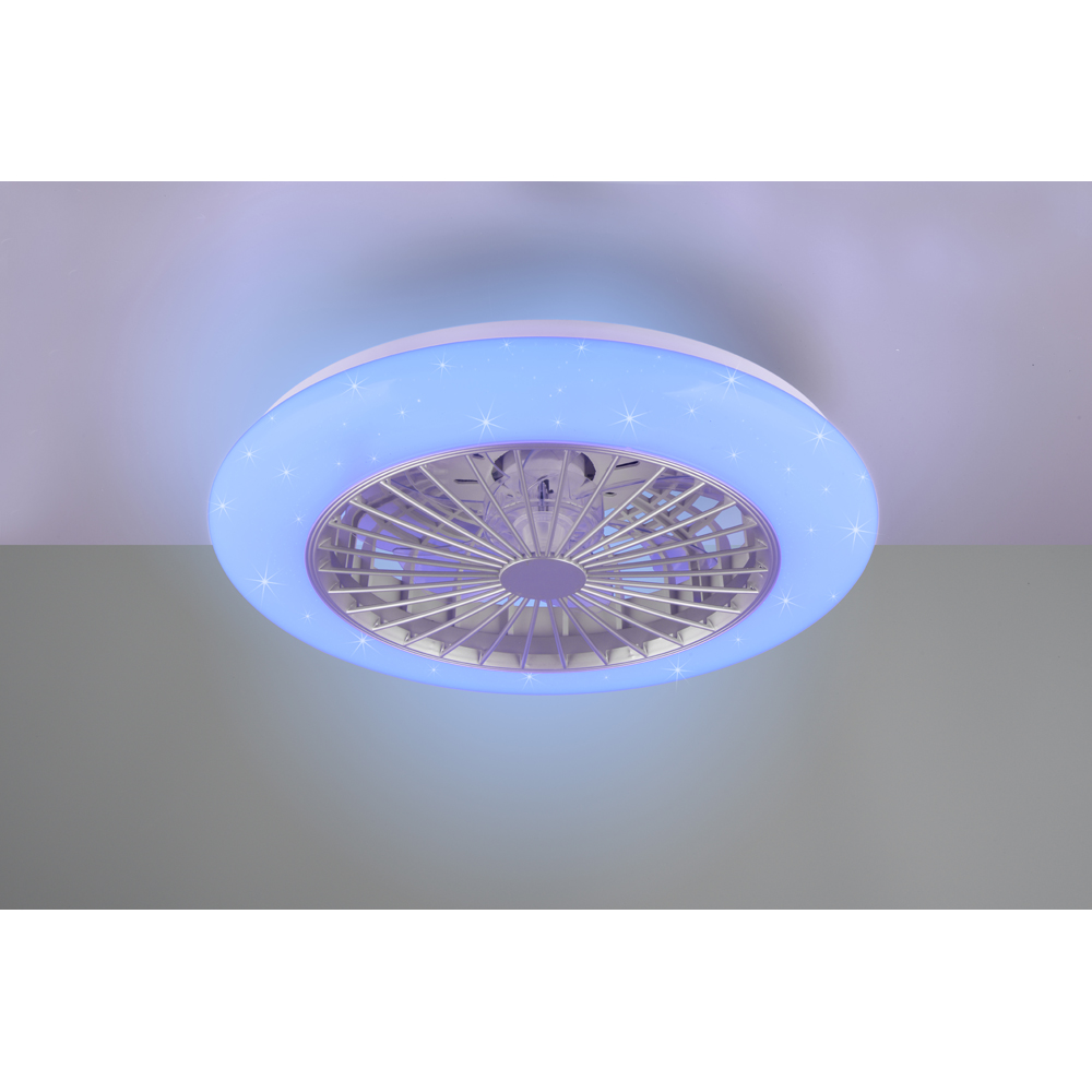 TRIO Stralsund Titan RGB LED Ceiling Light with Fan Image 5