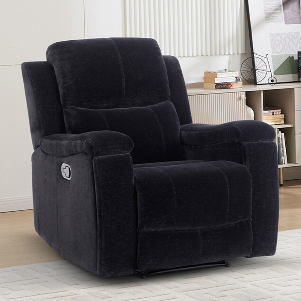 Ledbury Recliner Chair Black Image 1