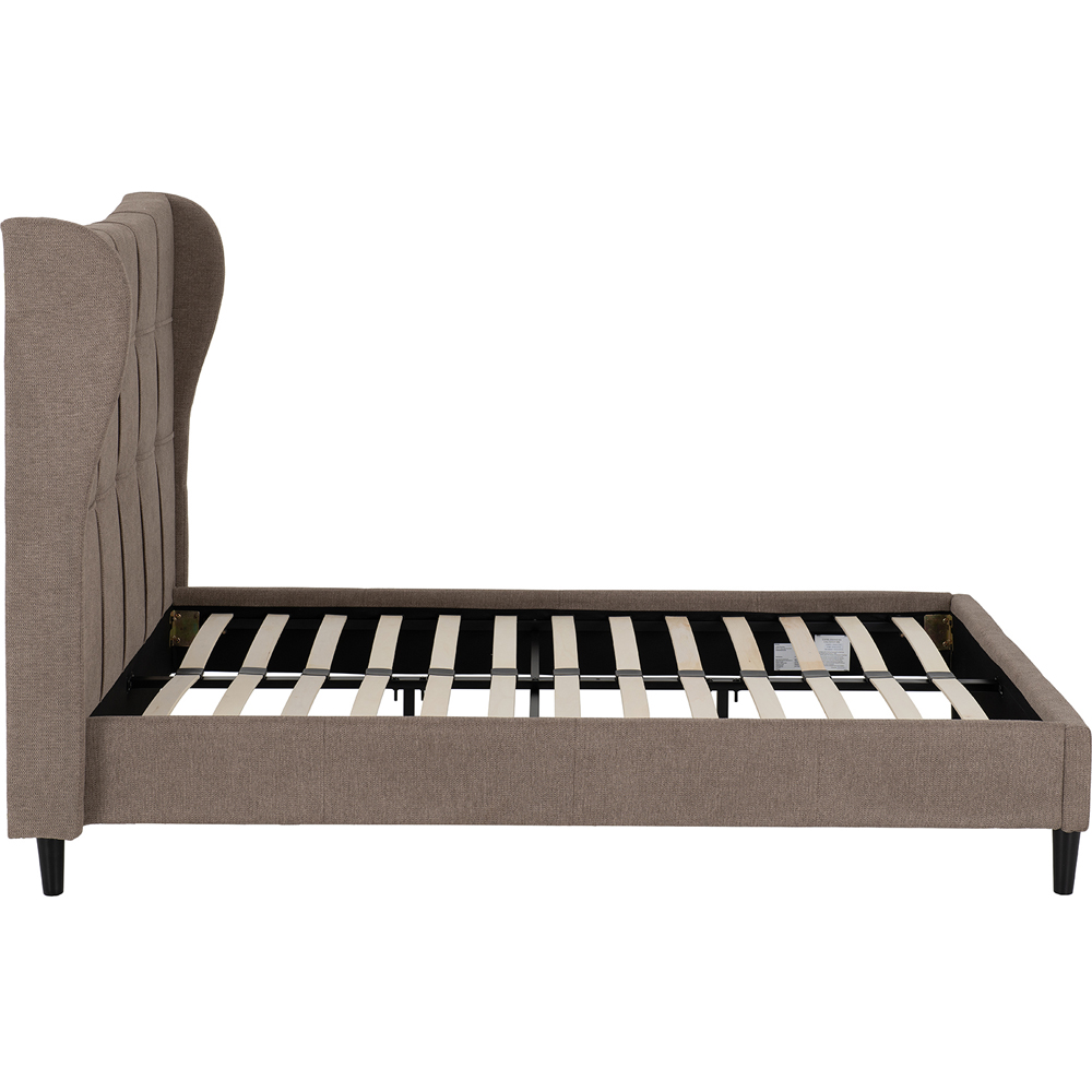 Seconique Verona King Size Brown Fabric Bed Frame Image 4