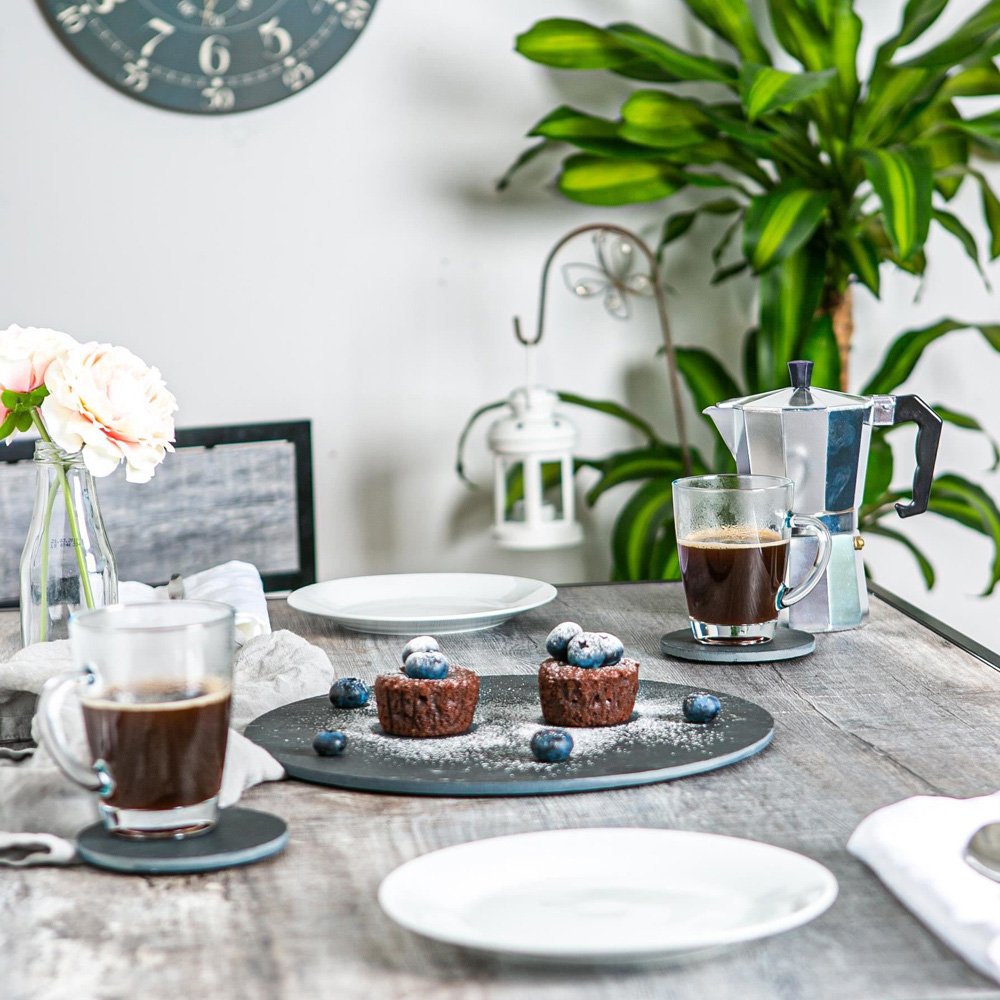 Argon Tableware Linea Round Slate Placemat 30cm 24 Pack Image 3
