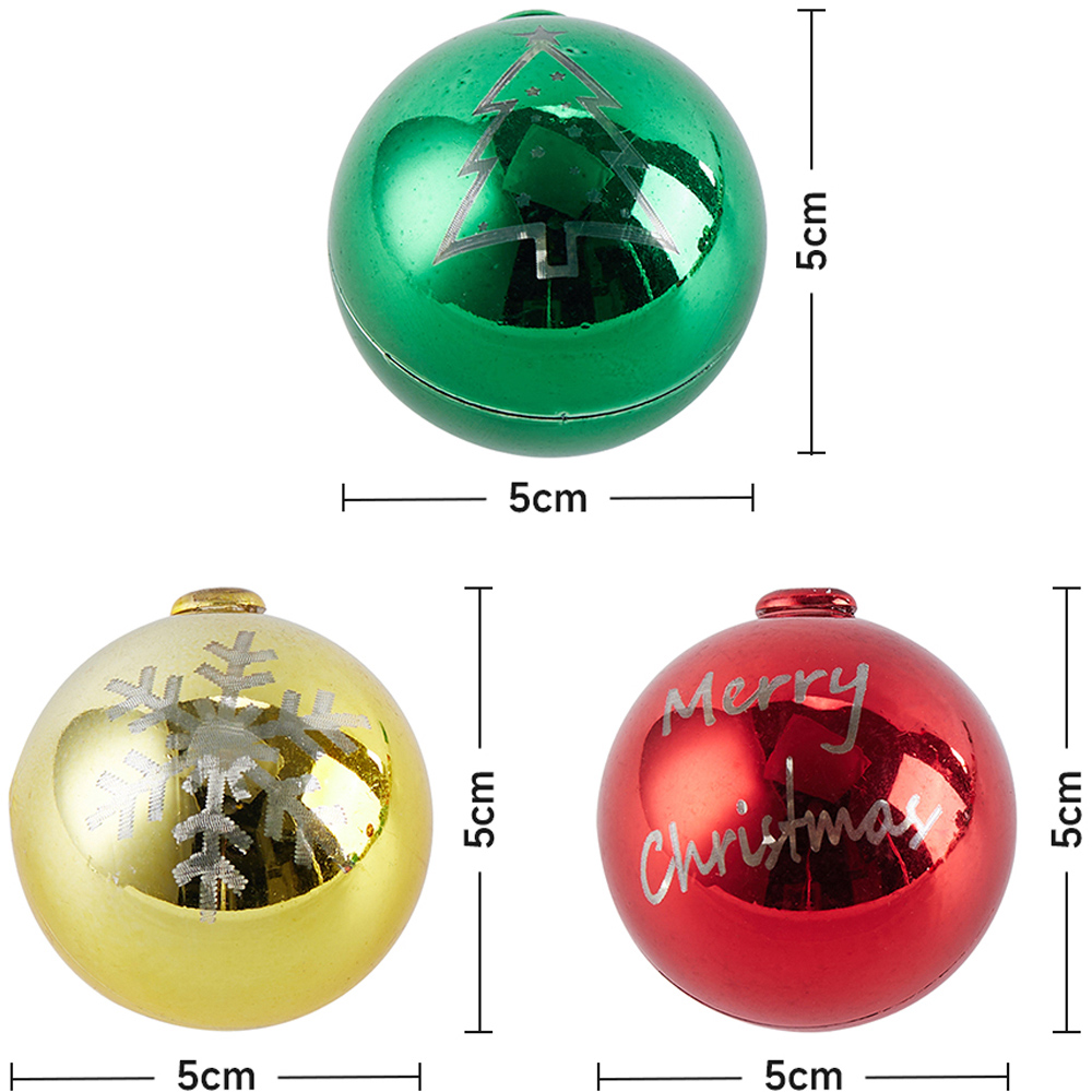 Living and Home 20 Multicoloured LED Christmas Shiny Bauble String Light Image 9