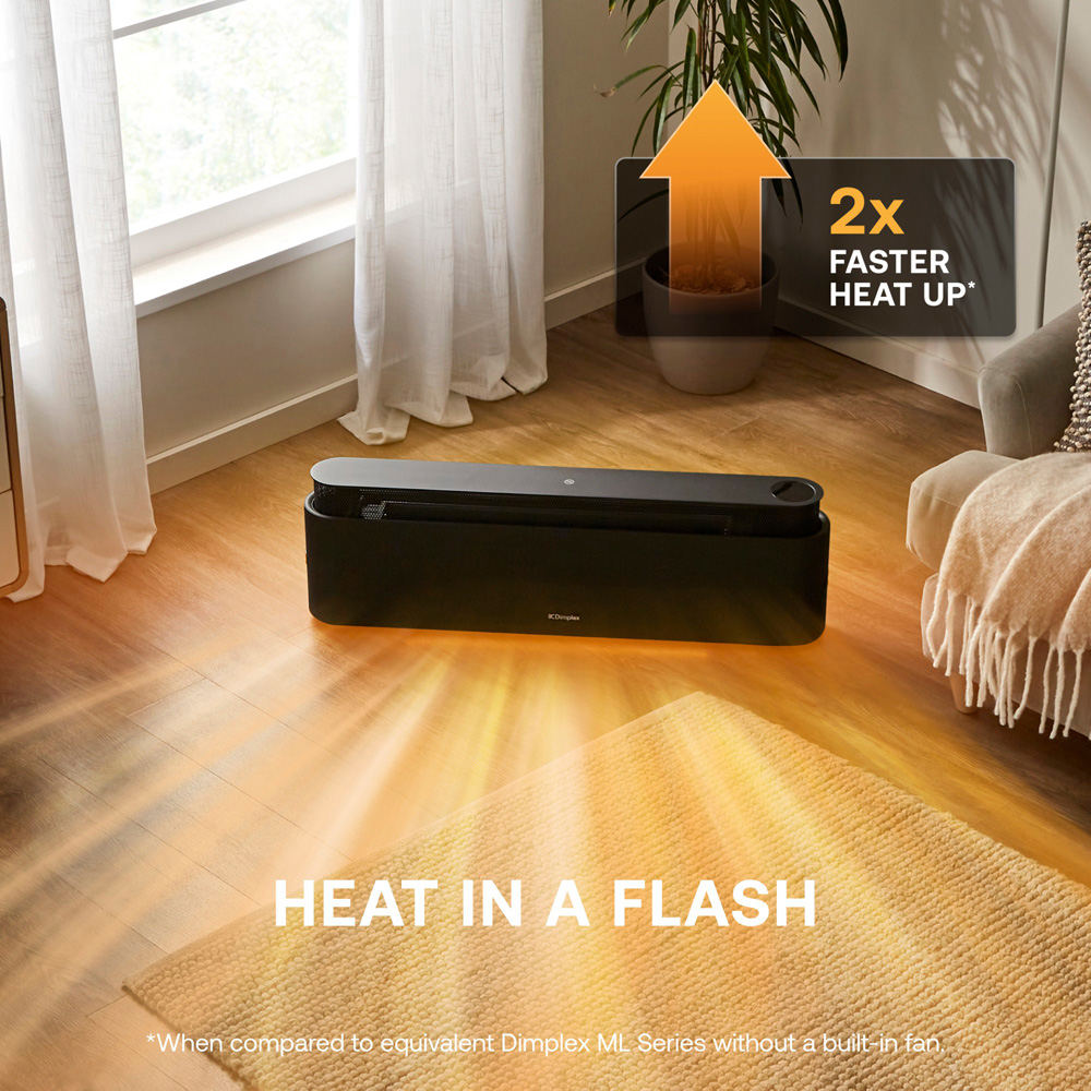 Dimplex ThermaIQ Black Smart Baseboard Convector Heater 2200W Image 3