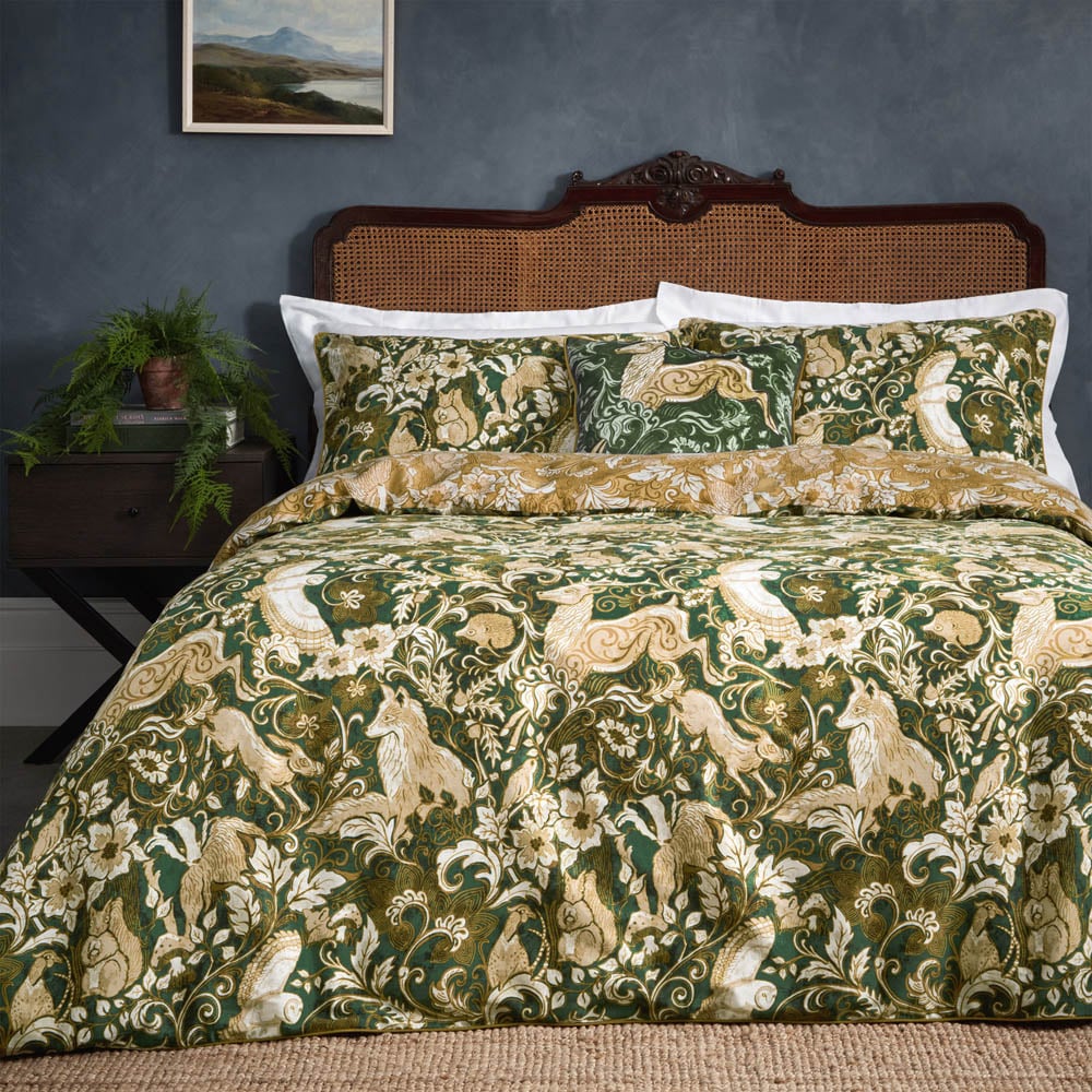 Paoletti Harewood Single Emerald Duvet Set Image 1