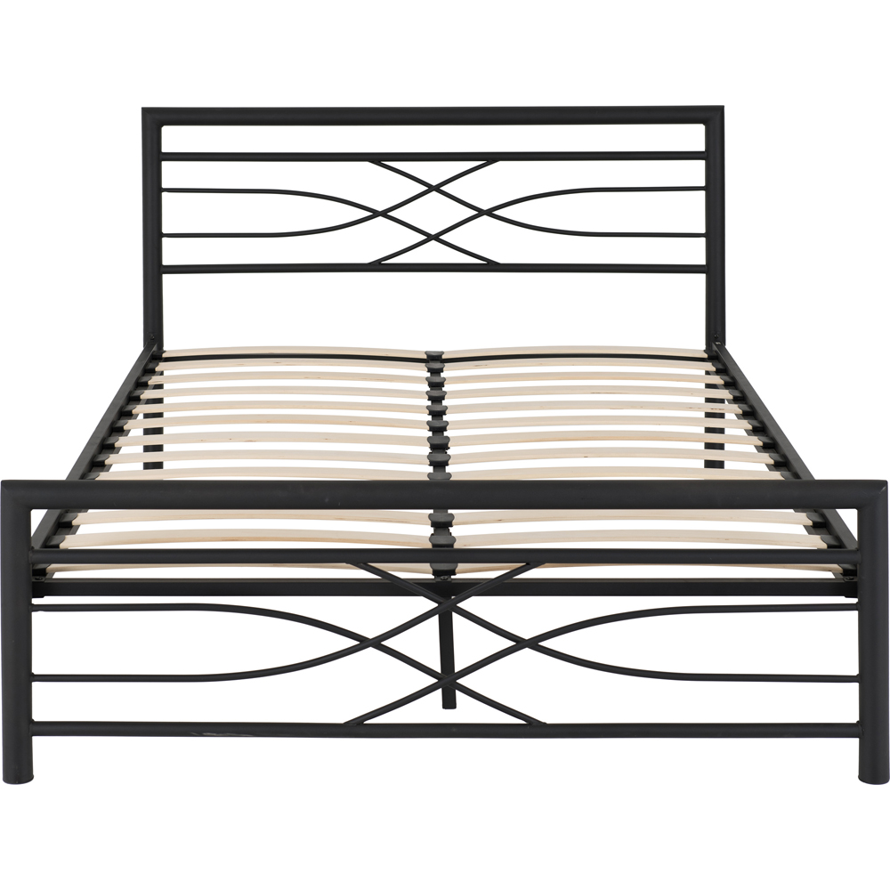Seconique Kelly Double Black Bed Frame Image 2