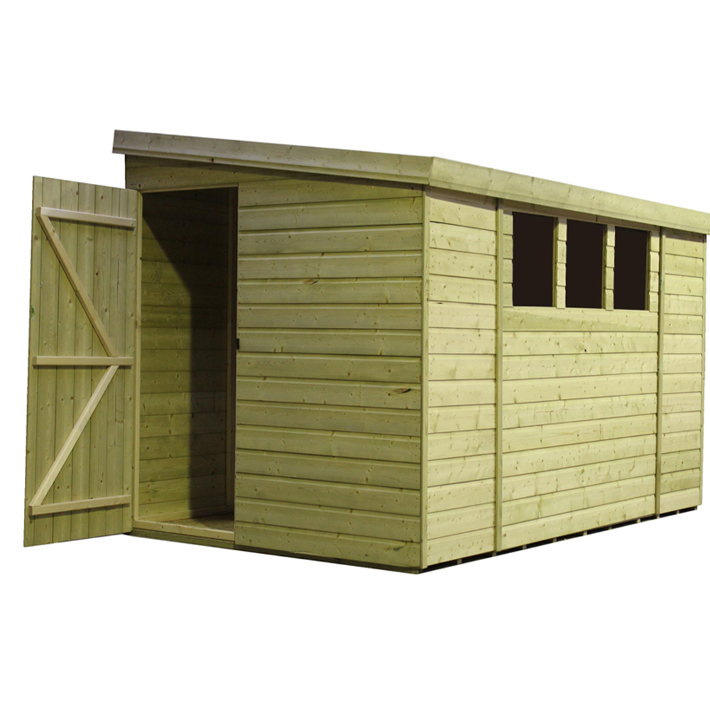 Empire Sheds 3000 12 x 5ft Tongue and Groove Wooden Pent Garden Shed Image 2