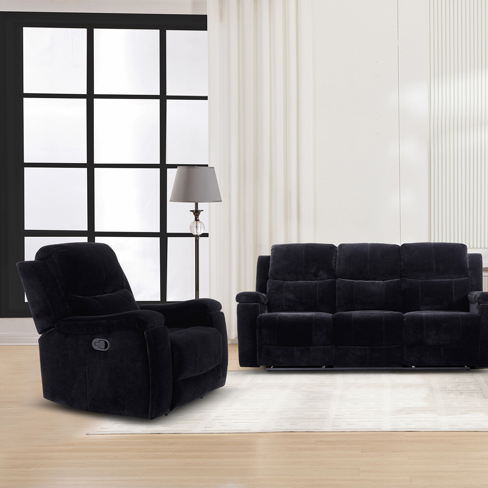 Ledbury Recliner Chair Black Image 5