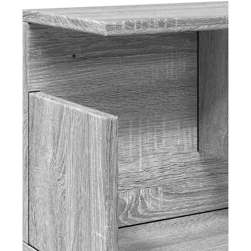 vidaXL 4 Shelf Grey Sonoma Wall Cabinet Image 6