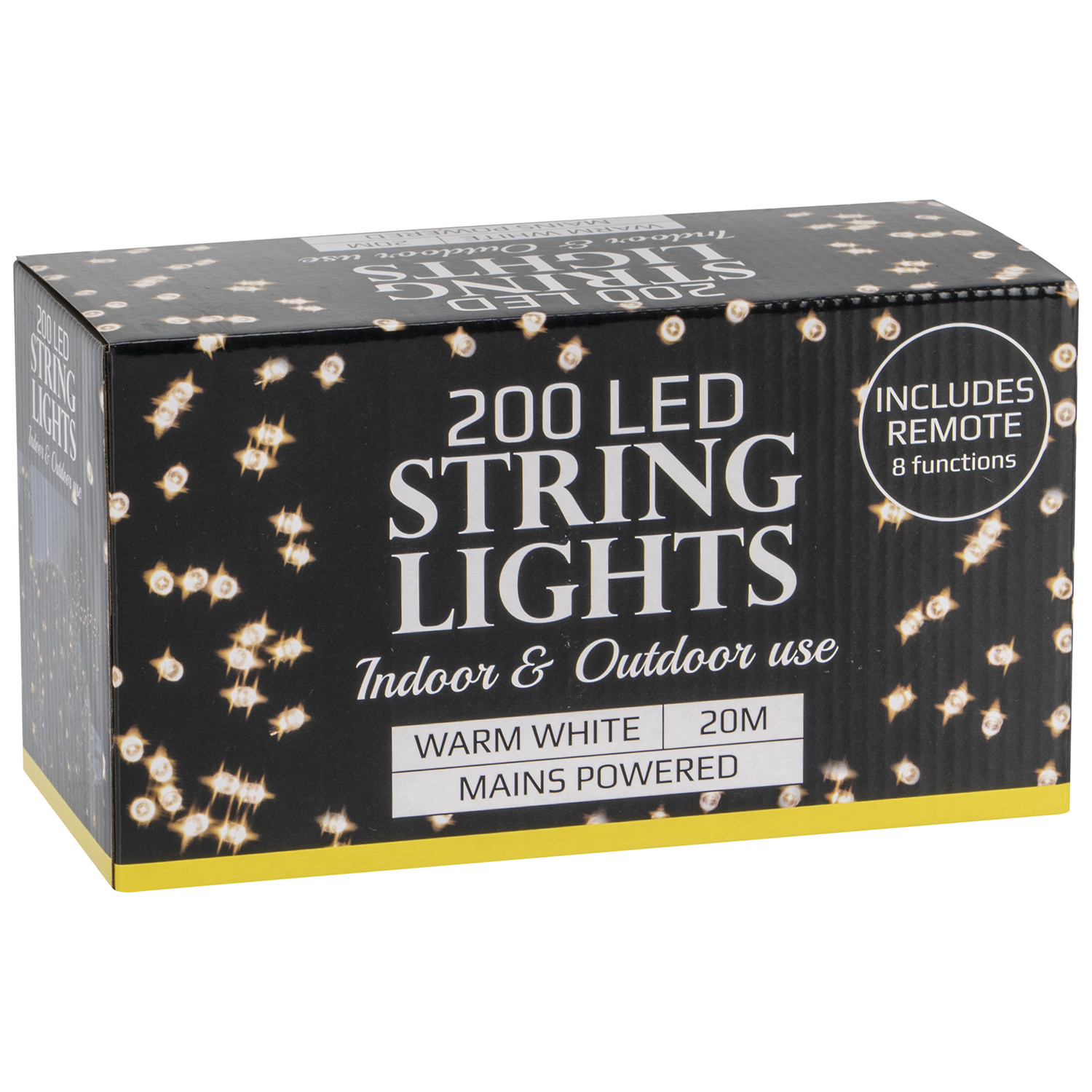 Indoor and Outdoor 200 LED Warm White String Lights Image 2
