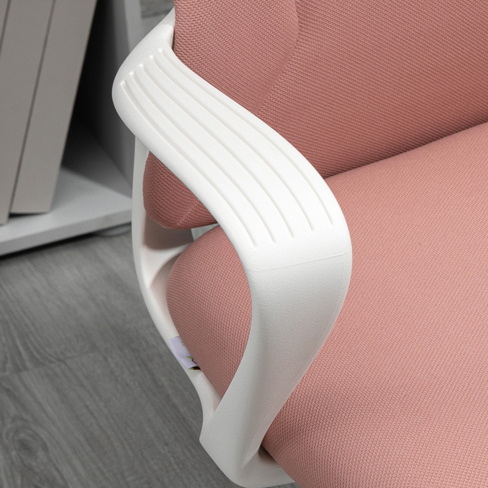 Portland Pink Elastic Swivel Office Chair Image 3