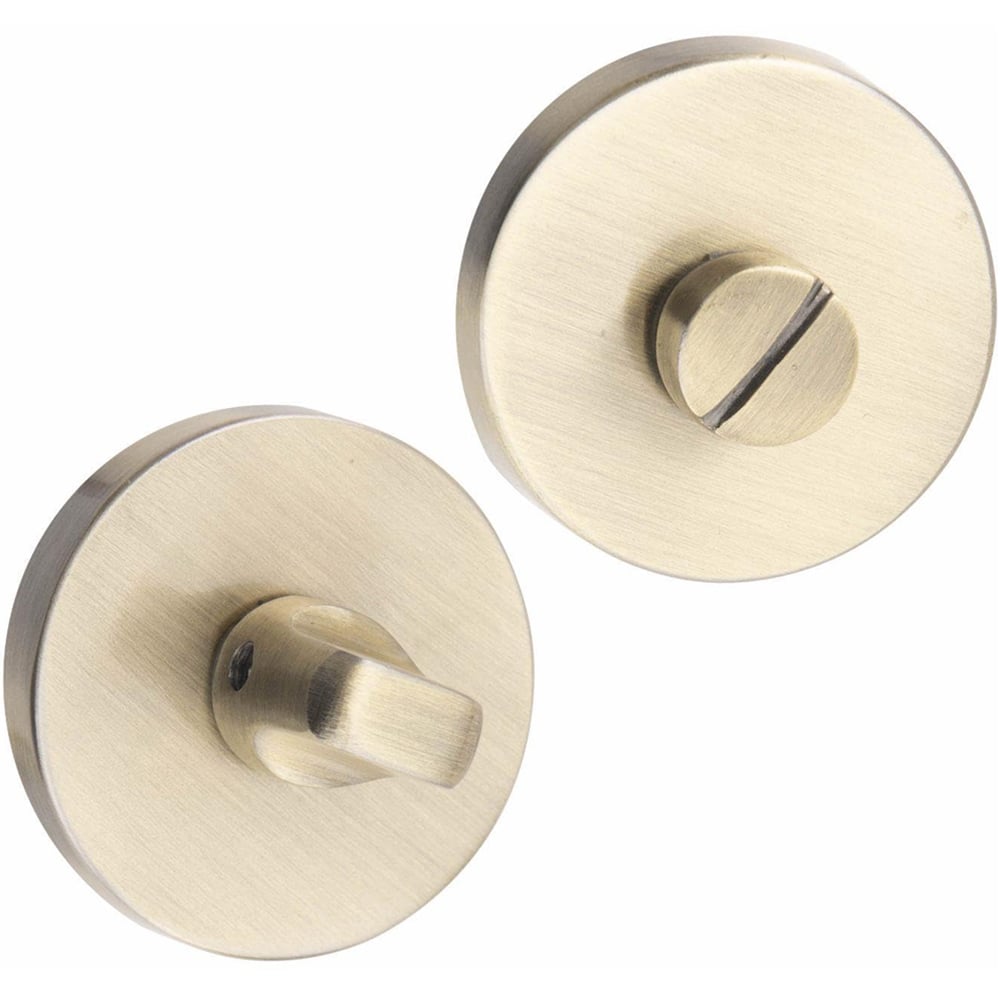 Golden Grace Antique Brass Lima Knurled Thumbturn Coin Release Image