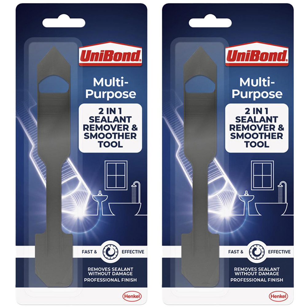 UniBond 2-in-1 Black Plastic Sealant Remover and Smoother 2 Pack Image 1