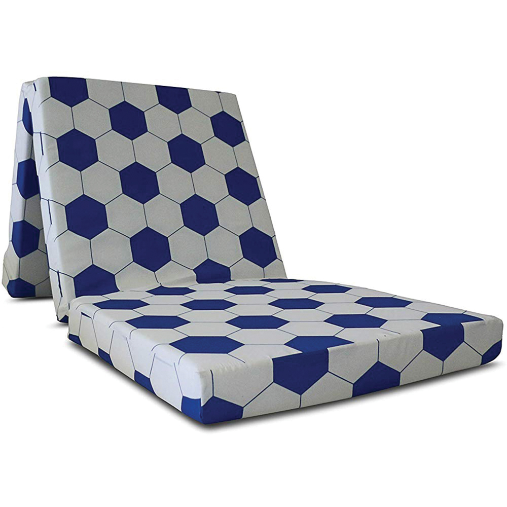 Visco Therapy Single Football Blue Folding Futon Z Bed Mattress Image 2