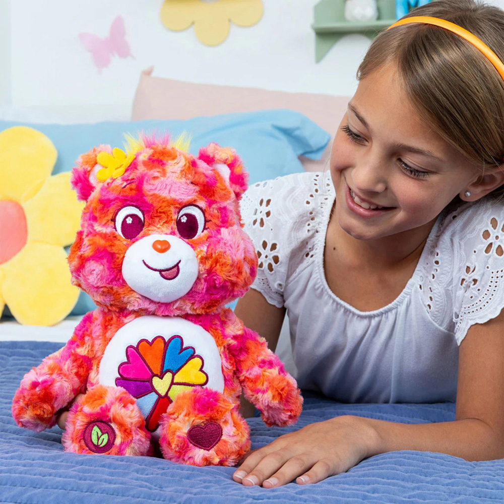 Basic Fun Care Bears Medium Plush Flower Power Bear Soft Toy 35cm Image 6