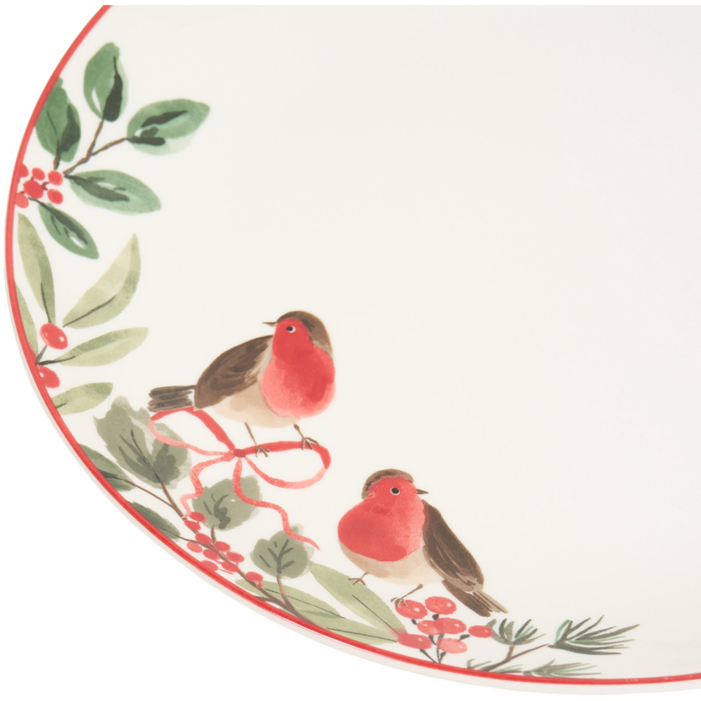 Festive Robin Plate Dinner Plate Image 4