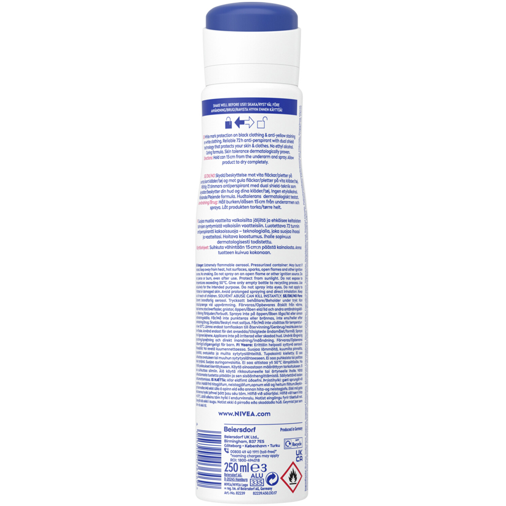 Nivea Black and White Invisible Clear Anti Perspirant Image 2