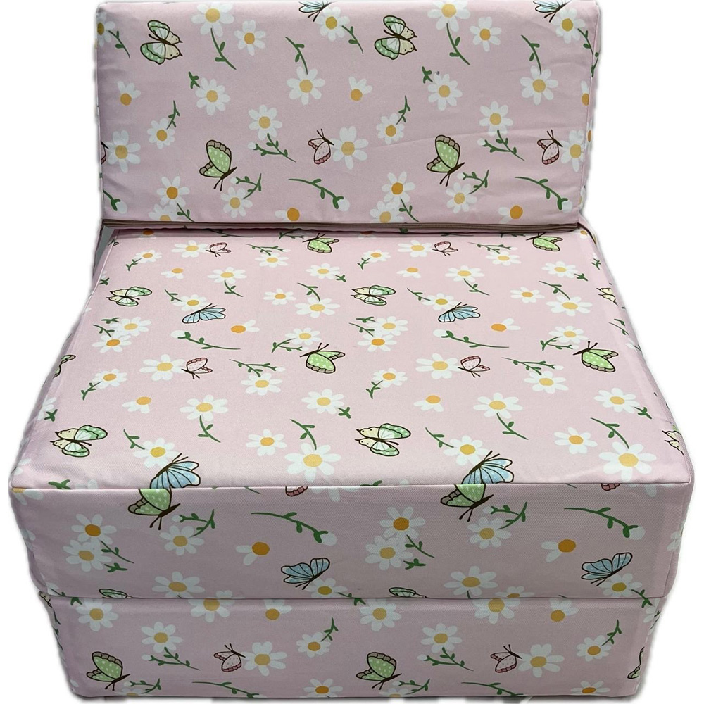 Kaikoo Single Butterfly Print Foldable Chair Bed Image 4