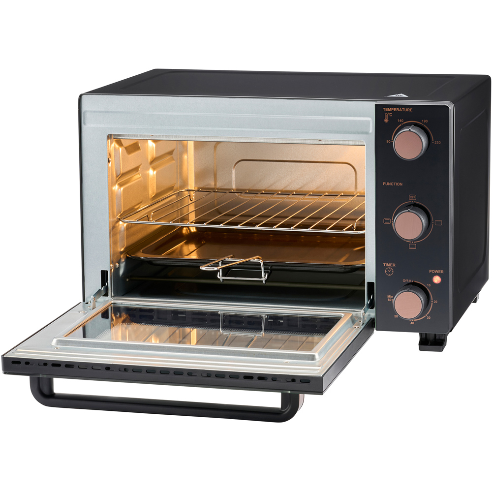Cooks Professional K440 Black and Copper Counter Top 28L Mini Oven Grill Image 5