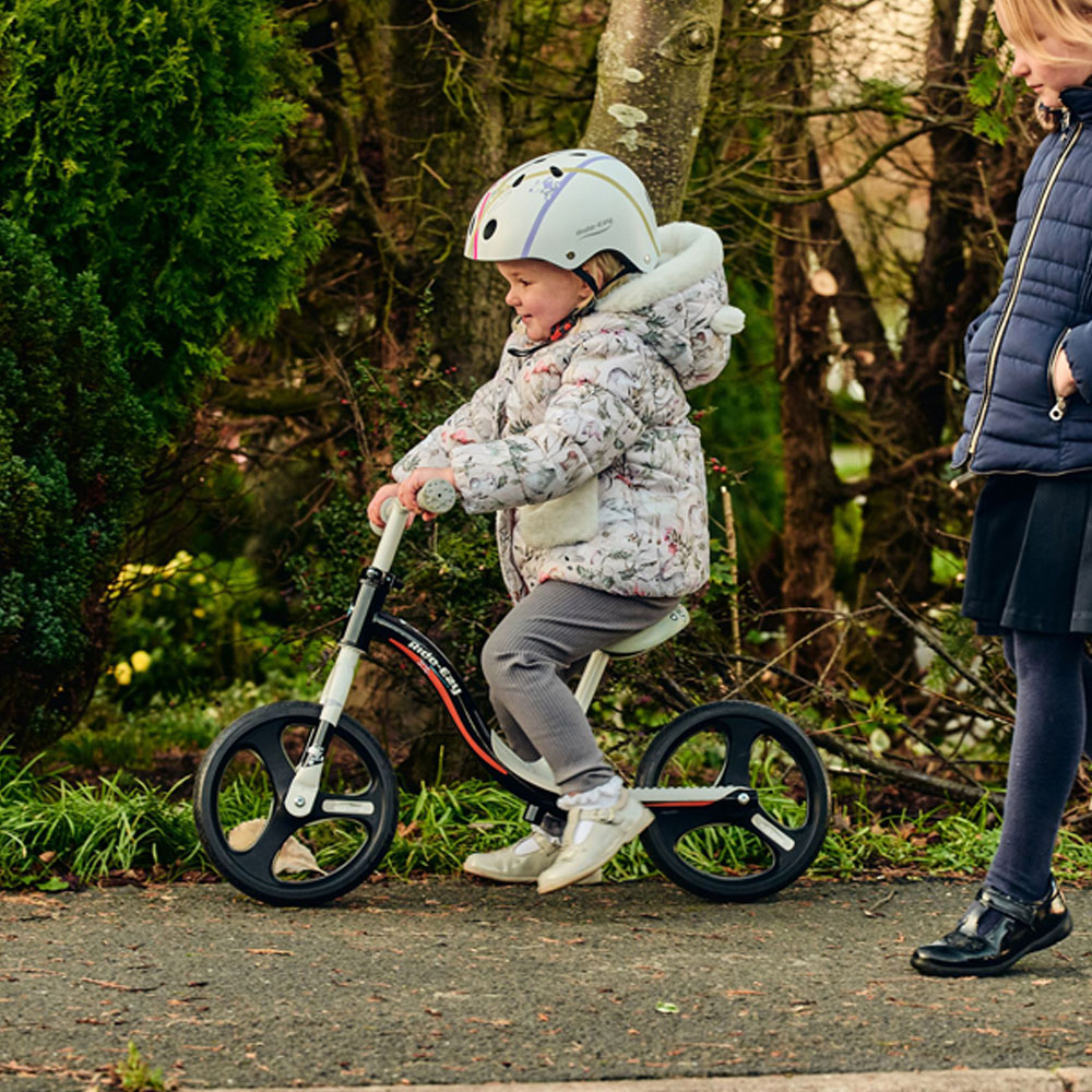 Ride-Ezy Go Glo Black Silver 2 Wheel Balance Bike Image 5