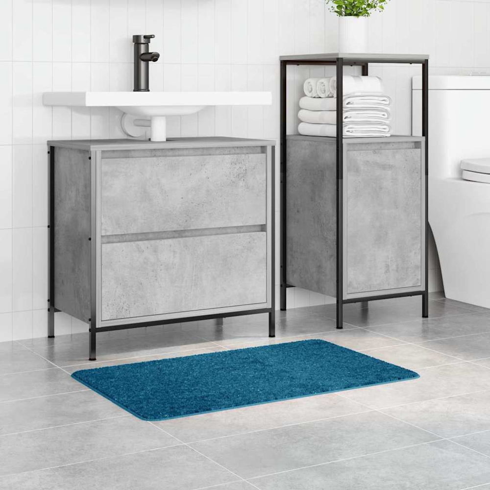 vidaXL Blue Anti-Slip Bath Mat 50 x 80cm Image 2