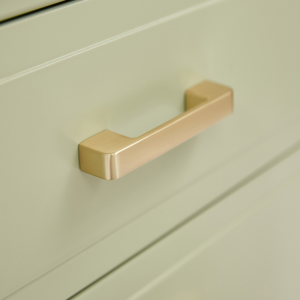 Palazzi 2 Drawer Teal Bedside Table Image 6