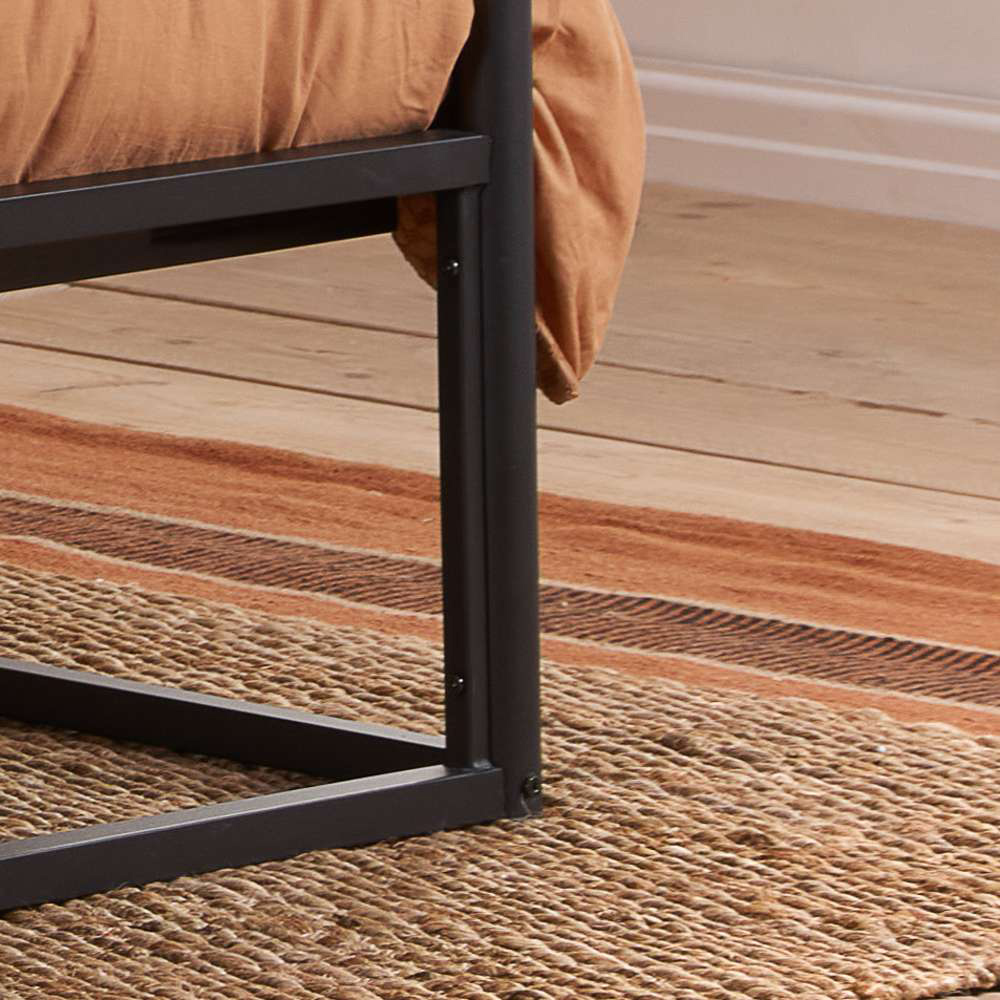 Farringdon Small Double Black Metal 4 Poster Bed Frame Image 6