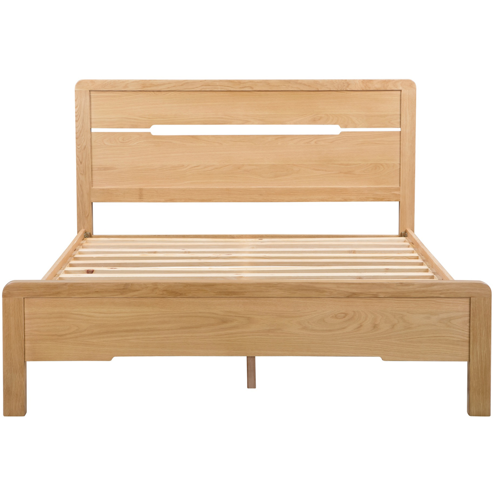 Julian Bowen Curve Double Oak Bed Image 3