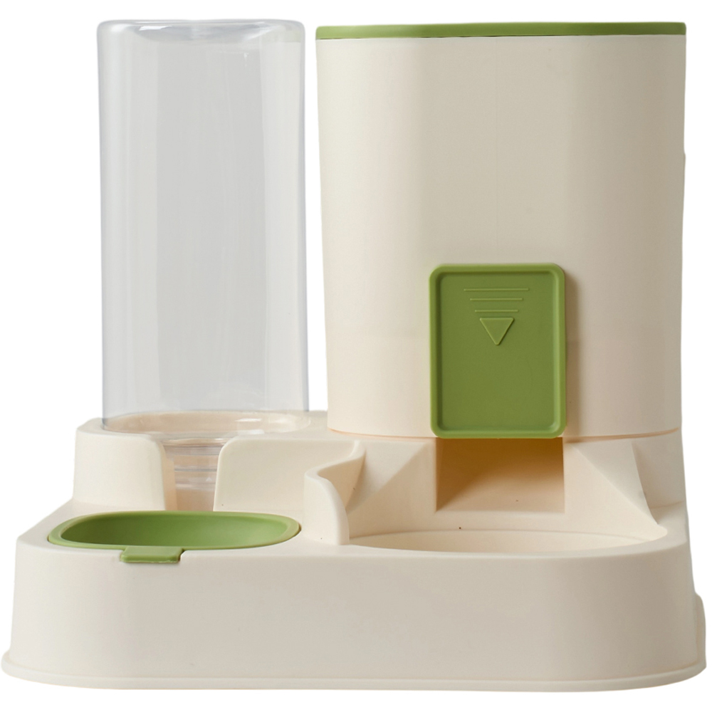 H&O Direct 2-in-1 Green Pet Feeder and Water Dispenser 2.3L Image 2