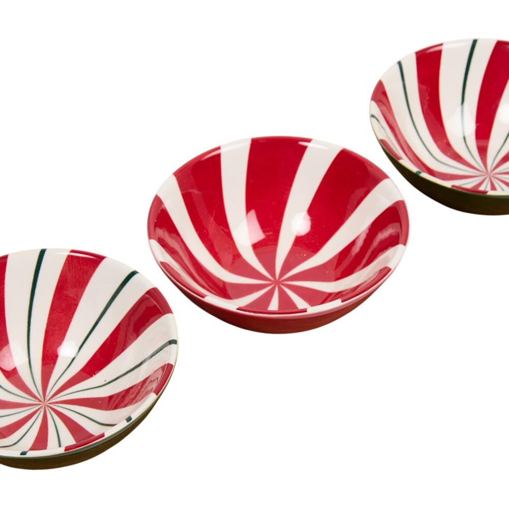 Pack of 3 Candy Cane Dip Bowls Image 6
